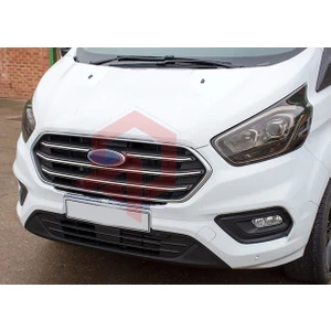 Alfa Otomotiv Ford Custom Ön Panjur 4 Parça Krom 2018+