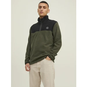 Jack & Jones Jcotech Polar Sweat Hıgh Neck Yeşil Erkek Polar 12218426-Fores