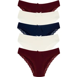 New Lilla 1901 Kaşkorse Dantel Paça Bikini Külot Paketi