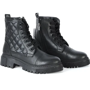 Mp 222-2736ZN Siyah Kadın Düz Bot
