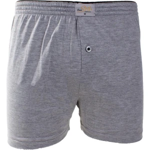 Ören Stil 44-7000 Gri 4'lü Paket Erkek  Havlu Bel Pamuklu Boxer
