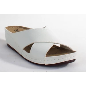 DZA37-1802 Beyaz Günlük Ortopedik Kadın Terlik