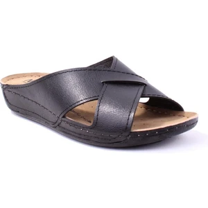 DZA37-514 Siyah Günlük Ortopedik Kadın Terlik