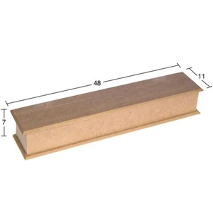 KU286 Şiş Kutusu, Boyasız Ham Ahşap Mdf Kutu