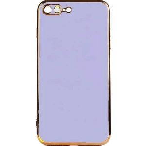 Apple iPhone 8 Plus Kılıf Gold Köşeli Renkli Lüx Kapak