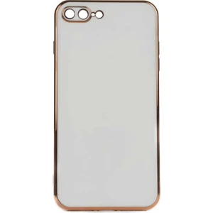 Apple iPhone 8 Plus Kılıf Gold Köşeli Renkli Lüx Kapak