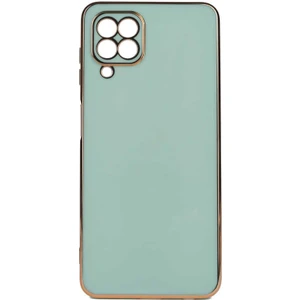 Galaxy M32 Kılıf Gold Köşeli Renkli Lüx Kapak