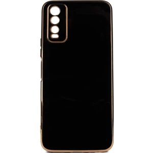 Vivo Y20 Kılıf Gold Köşeli Renkli Lüx Kapak