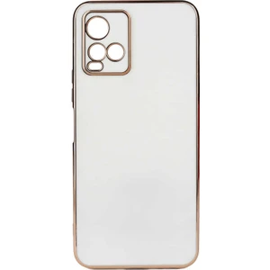 Vivo Y21S Kılıf Gold Köşeli Renkli Lüx Kapak