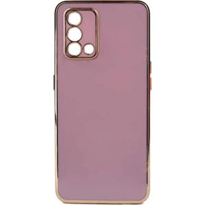 Oppo A74 4g Kılıf Gold Köşeli Renkli Lüx Kapak