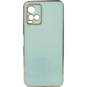 Vivo Y21S Kılıf Gold Köşeli Renkli Lüx Kapak