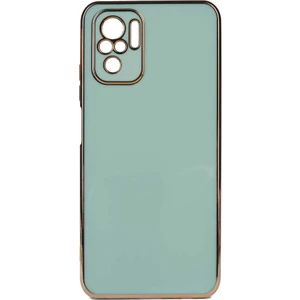 Xiaomi Redmi Note 10 Kılıf Gold Köşeli Renkli Lüx Kapak