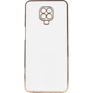 Aqua Aksesuar Xiaomi Redmi Note 9 Pro Kılıf Gold Köşeli Renkli Lüx Kapak