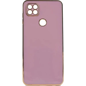 Xiaomi Redmi 9c Kılıf Gold Köşeli Renkli Lüx Kapak