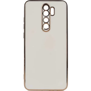 Aqua Aksesuar Xiaomi Redmi Note 8 Pro Kılıf Gold Köşeli Renkli Lüx Kapak