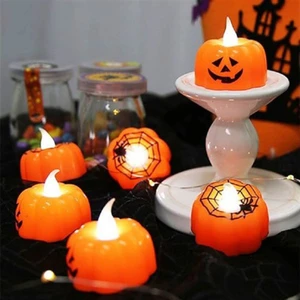 Parti Sürprizi Hallowen Cadılar Bayramı Pilli Mum 2'li