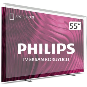 Best Ekran Philips 55PUS7956 Tv Ekran Koruyucu - Philips 55" Inç Kırılmaz Tv Ekran Koruyucu