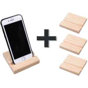 Ahşap Telefon Tutacağı Telefon sıtandı 4'lü set