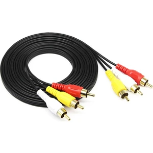 BK Teknoloji 3rca Erkek 3 Rca Erkek Kompozit Ses Video Av Kablosu