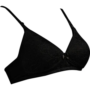 Dantelli Kaplı Emzirme Sütyeni Siyah