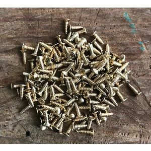 Sarı Mini Menteşe Vidası Tavla Klips Vidası 7,5mm Mini Vida 1pk