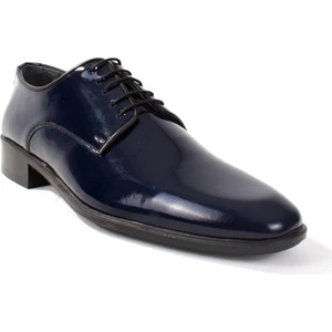 849 Lacivert Rugan Klasik Deri Erkek Ayakkabı