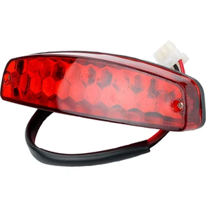 Atv 12V 3 Tel Fren Stop Lambası Lisans Arka Lambası Kırmızı Atv Off Road Motosiklet Sinyal Lambası Aksesuarları Araba Işıkları (Yurt Dışından)