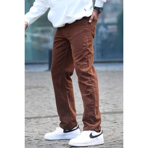 Kahverengi Straight Fit Erkek Jean Pantolon 6312