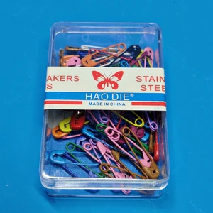 Haodie Renkli Minik Metal Çengelli Iğne 70 Adet 1DKSG03
