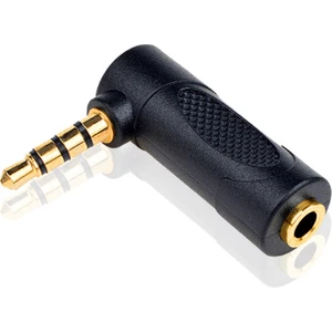 BK Teknoloji 90 Derece Açılı 3.5mm 4 Kutuplu Erkek-Dişi Ses Uzatma Adaptörü