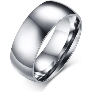 8 mm Bombeli Çelik Alyans Yüzük