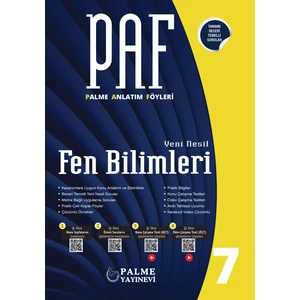 Palme Yayıncılık PAF 7. Sınıf Fen Bilimleri Anlatım Föyleri Kurumsal