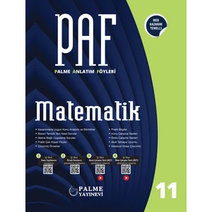 Palme Yayıncılık PAF 11. Sınıf Matematik Anlatım Föyleri Kurumsal