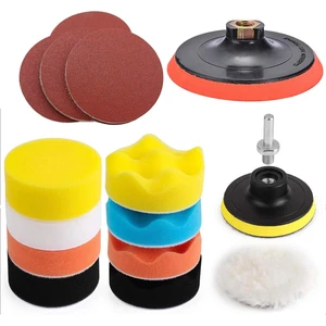 (30 Parça) Pasta Cila Polisaj Süngeri Pedi Seti 115 mm Parlatıcı