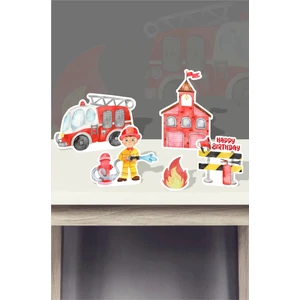 Neşeli Günlerim Itfaiye Temalı * Masa Üstü Set (Kağın Kağıt)