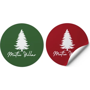 Gg Genç Girişimci Mutlu Yıllar Kuşe Sticker 4 x 4 cm 36 Adet - Karışık