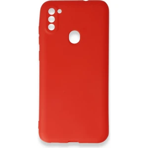 Apsuwa Samsung Galaxy A11 Kılıf Ultra Elastik Silikon Rubber Premier Kırmızı