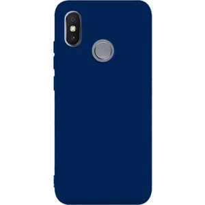   Apsuwa Xiaomi Redmi Note 6 Pro Kılıf Premier Lüx Yumuşak Silikon Lacivert