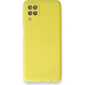 Apsuwa Samsung Galaxy M12 Kılıf Ultra Elastik Silikon Rubber Premier Sarı