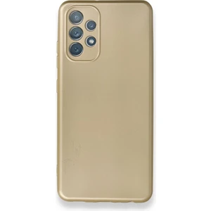 Apsuwa Samsung Galaxy A52 Kılıf Ultra Elastik Silikon Rubber Premier Gold