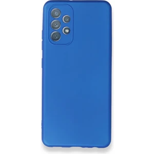 Apsuwa Samsung Galaxy A52 Kılıf Ultra Elastik Silikon Rubber Premier Mavi