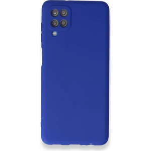 Apsuwa Samsung Galaxy M12 Kılıf Ultra Elastik Silikon Rubber Premier Lacivert