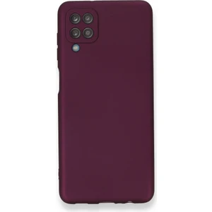 Apsuwa Samsung Galaxy M12 Kılıf Ultra Elastik Silikon Rubber Premier Mürdüm
