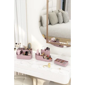 Dovi Home Makyaj Düzenleyici ve Kozmetik Saklama Kutusu Organizer 3'lü Set