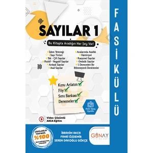 Günay Yayınları Günay Tyt Sayılar 1 Fasikülü
