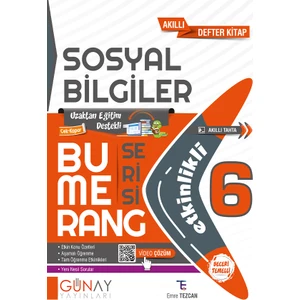 Günay Yayınları Gün&Ay Yayınları 6. Sınıf Bumerang Etkinlikli Sosyal Bilgiler