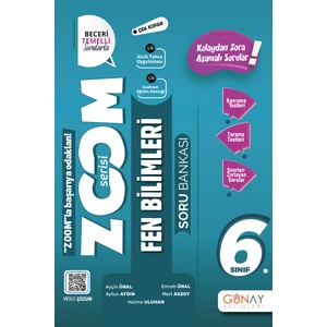 Günay Yayınları Gün&Ay Yayınları 6. Sınıf Zoom Fen Bilimleri Soru Bankası