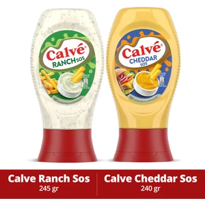 Sos Ranch 245 g + Calve Sos Cheddar 240 g