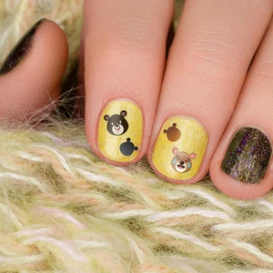 Ayıcık Tırnak Dövmesi,tırnak Tattoo,nail Art ,tırnak Sticker