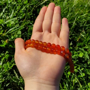 Kırmızı Akik Doğal Taş Dizisi (8mm) (Sertifikalı)